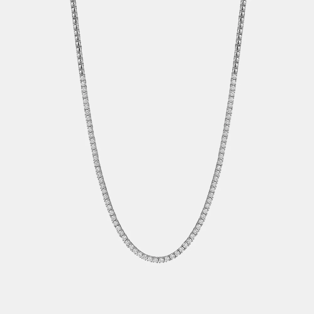 0.05ct Half Way Diamond Tennis Necklace