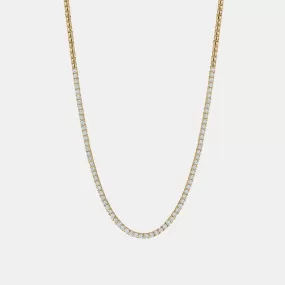 0.05ct Half Way Diamond Tennis Necklace