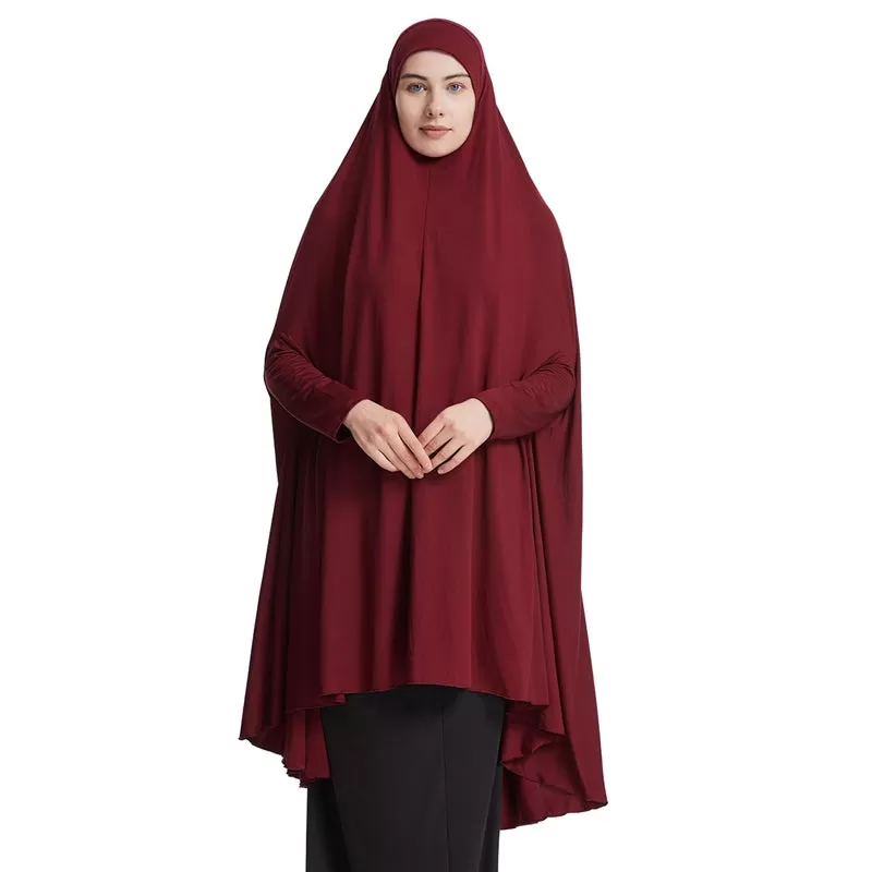 10 Color Options Muslim Women Modal Sleeved Jilbab