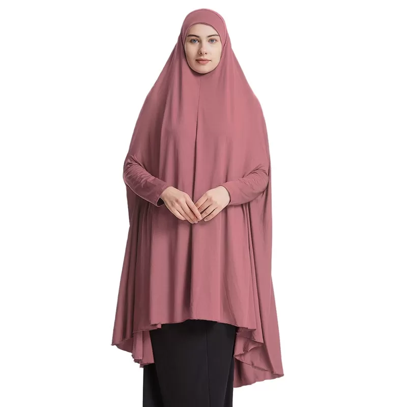 10 Color Options Muslim Women Modal Sleeved Jilbab