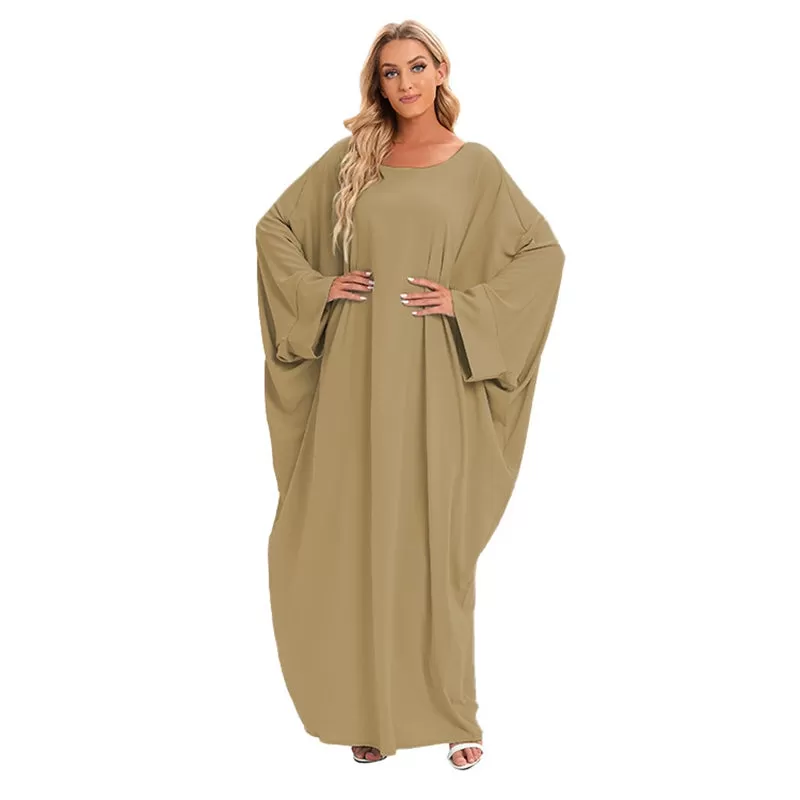 10 Colors Option Muslim Women Nida Farasha Abaya Dress