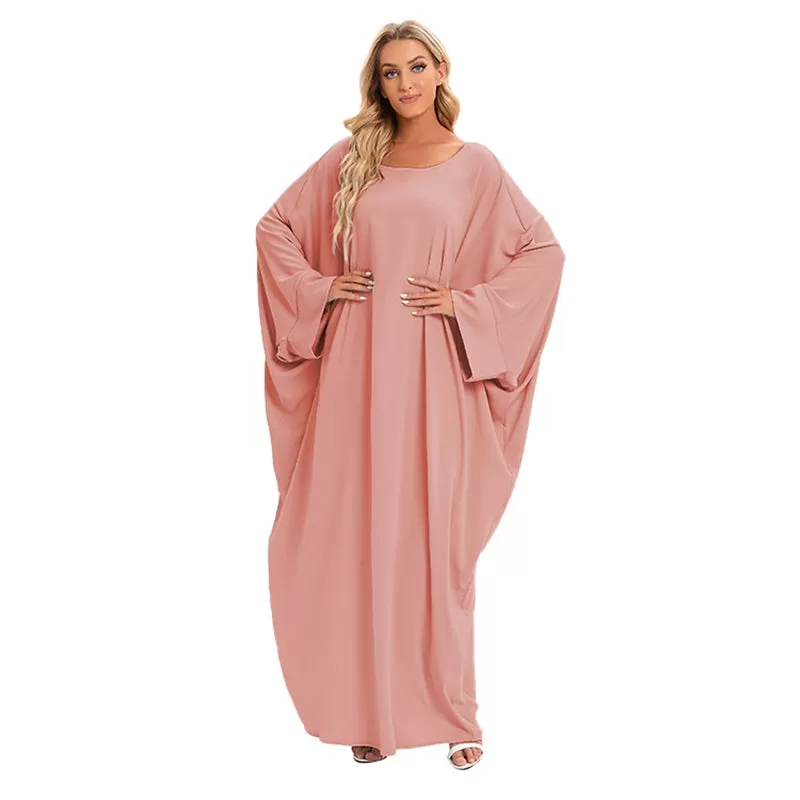 10 Colors Option Muslim Women Nida Farasha Abaya Dress