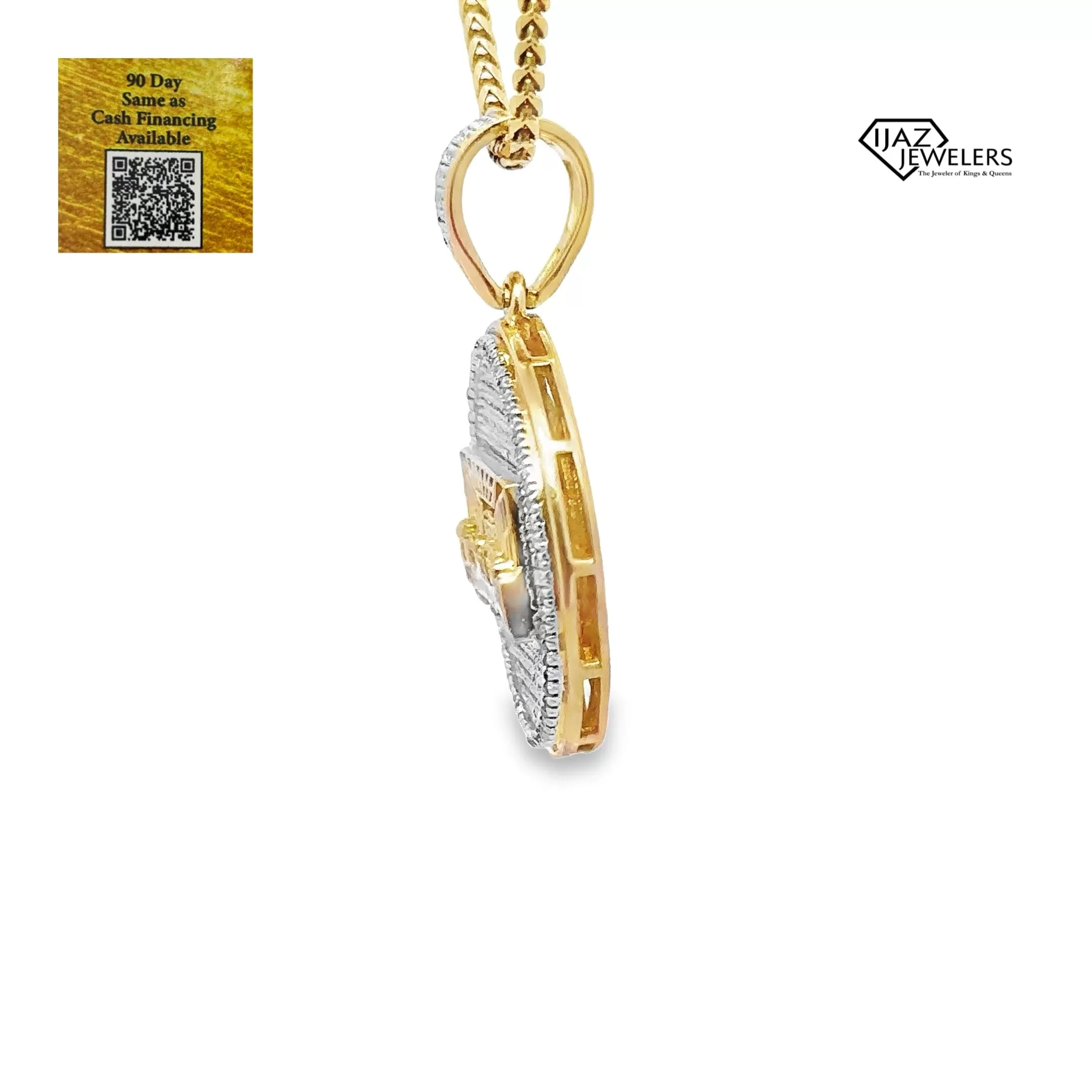 10K Gold 0.52 CTW Diamond Last Supper Charm