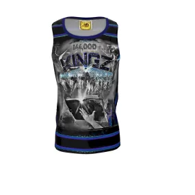 144,000 KINGZ 01-03 Men's Designer Flowy Sleeveless T-shirt