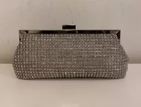 14500 Silver Crystal Clutch