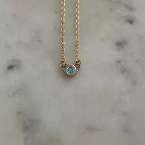 14K GOLD GRACE PENDANT   TURQUOISE