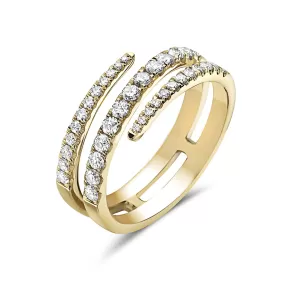 14k Yellow Gold & Diamond Ring