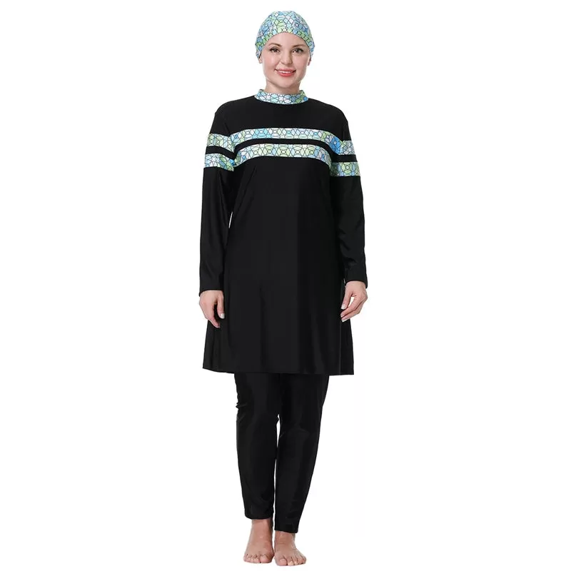 3XL-8XL Muslim Women Plus Size Burkinis Swimwear Swimsuit