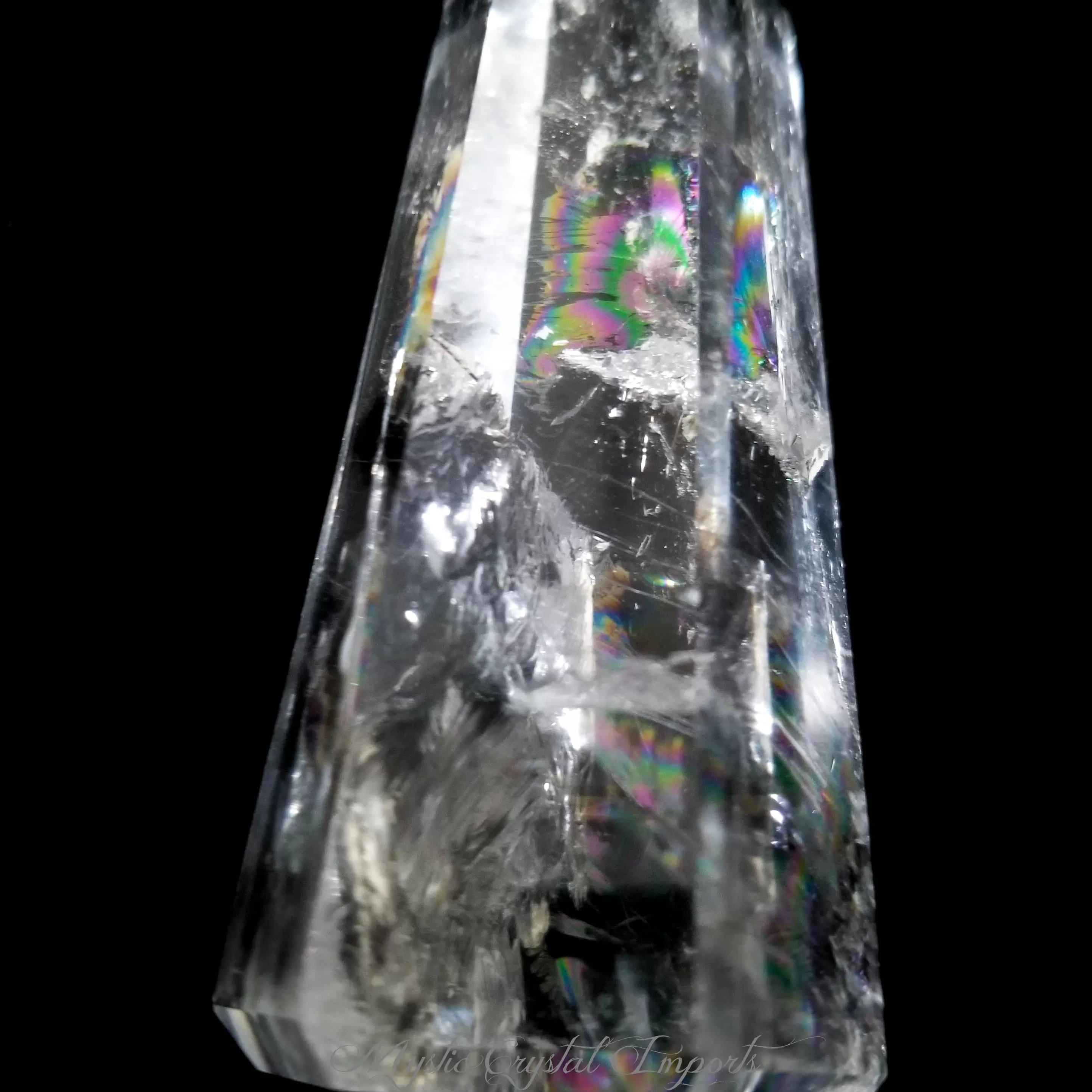 4 Super Clear Rainbow Quartz Crystal Point