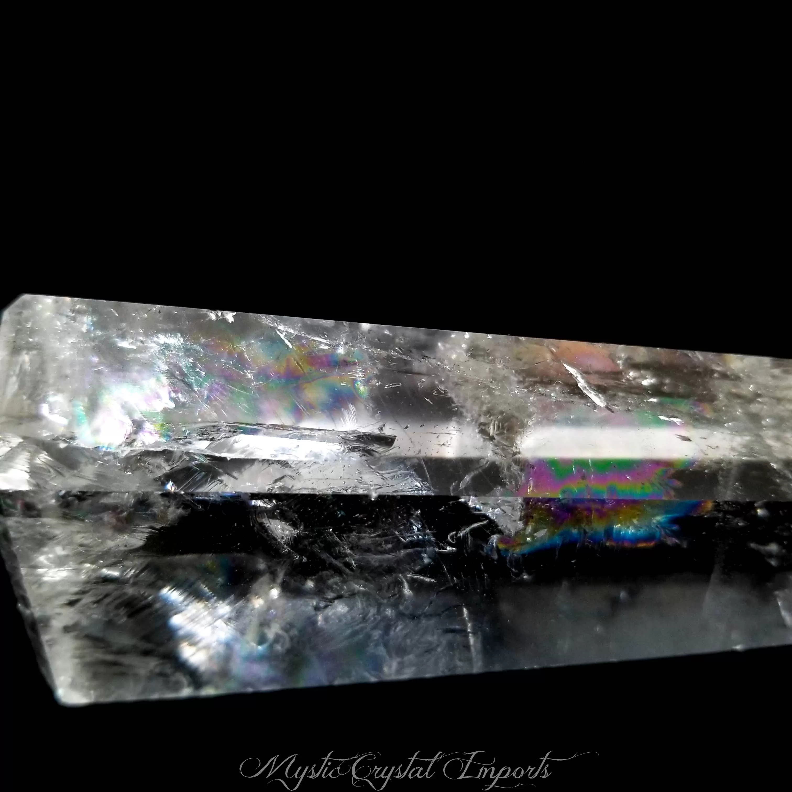 4 Super Clear Rainbow Quartz Crystal Point