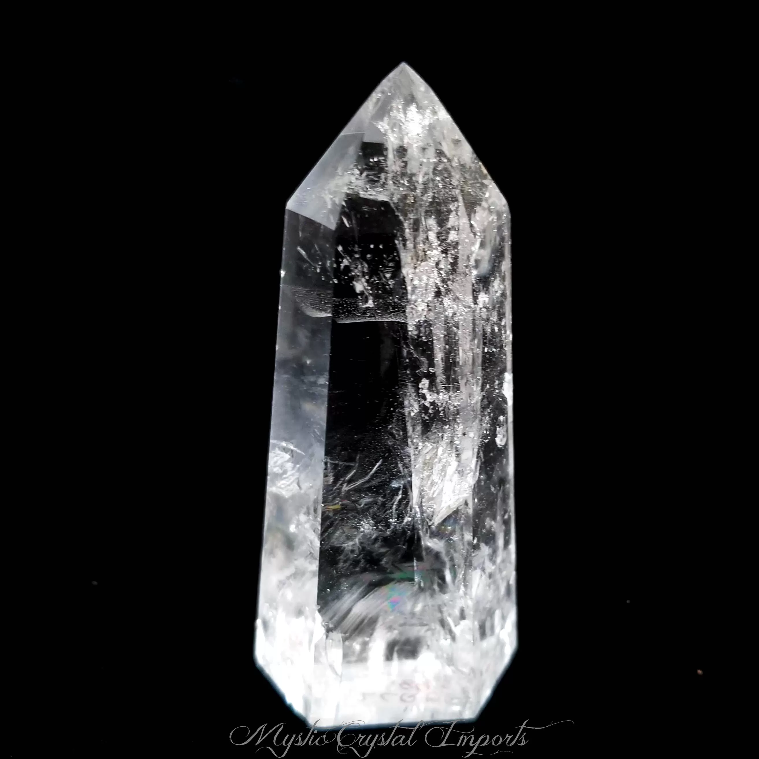 4 Super Clear Rainbow Quartz Crystal Point