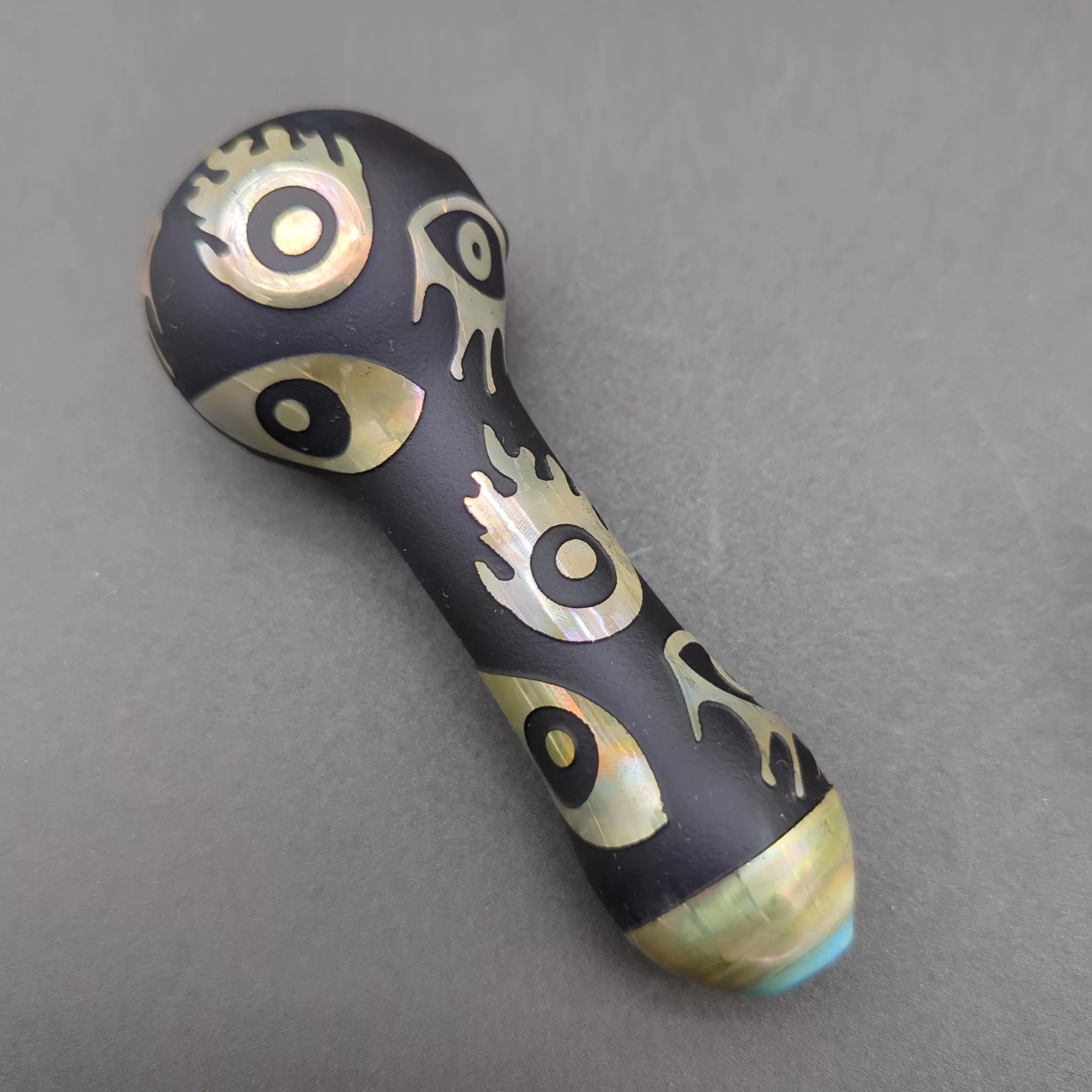 4.3 Metallic Glass Pipe w/ Built in Screen