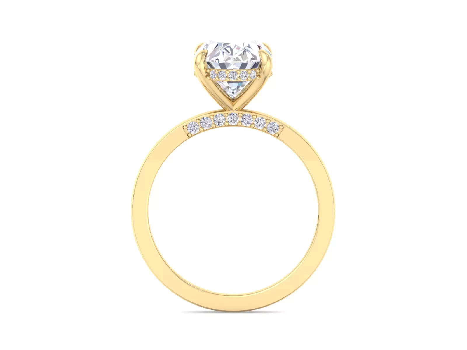 4.70CT Oval Cut Moissanite Engagement Ring, Wedding Ring