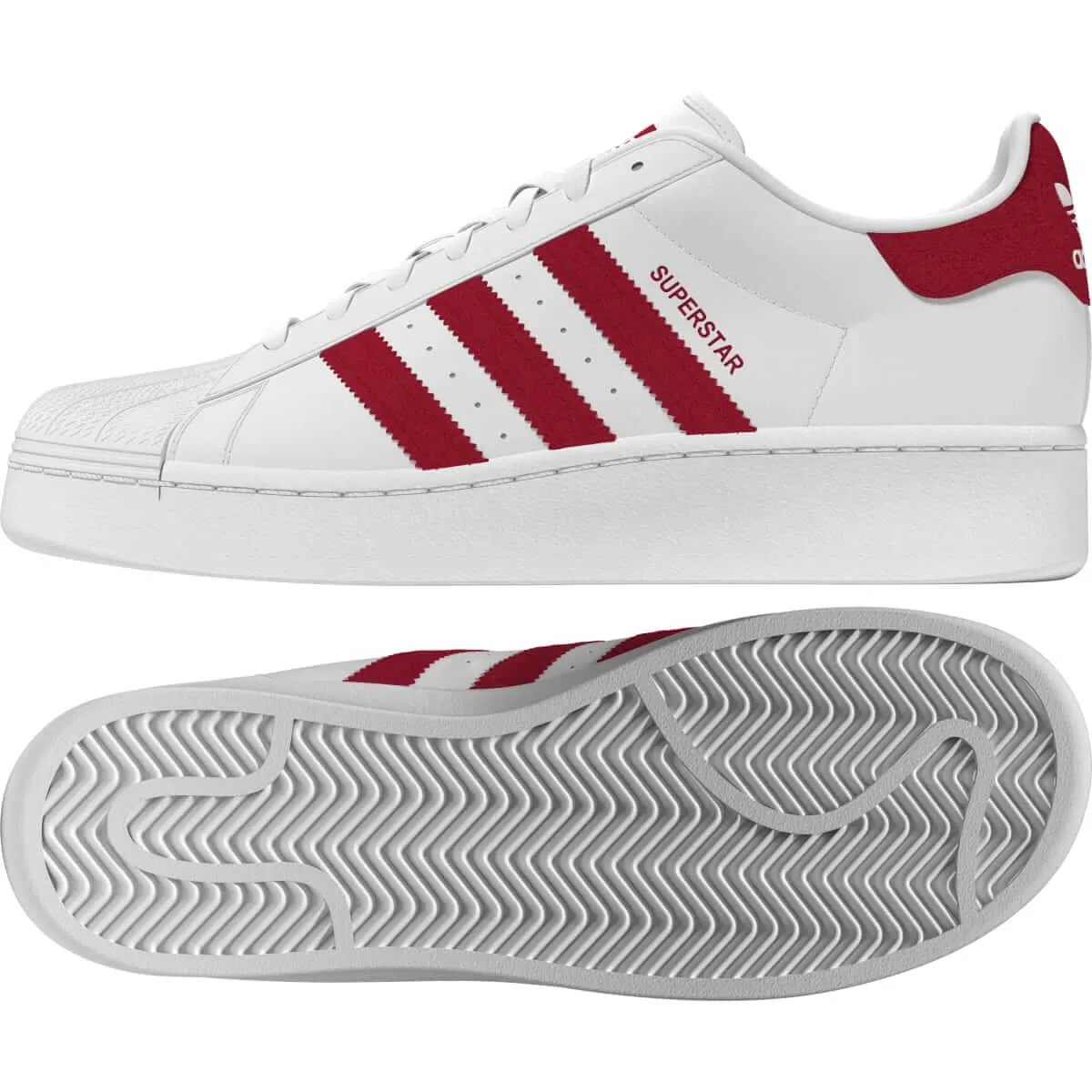 adidas Superstar XLG White - Red