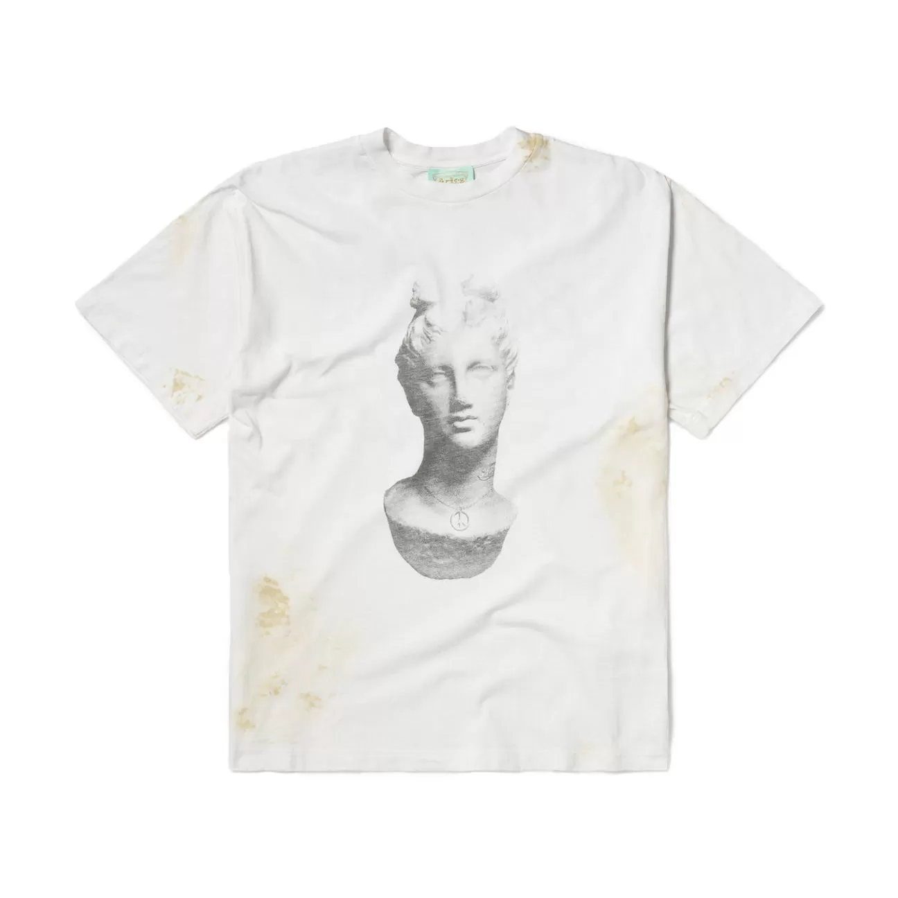 AGED STATUE SS TEE OFF WHITE