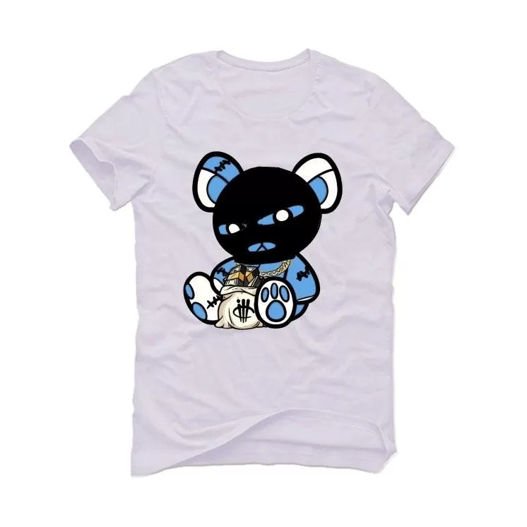 Air Jordan 9 University Blue 2020 White T-Shirt (Masked Teddy )