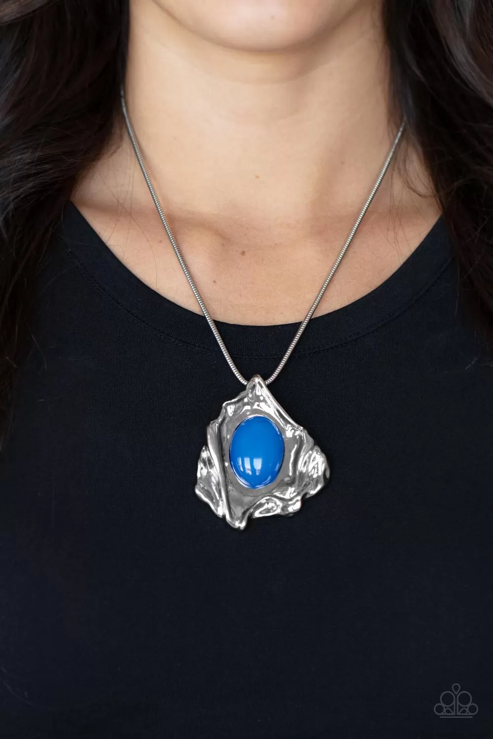 Amazon Amulet Blue Necklace - Paparazzi Accessories