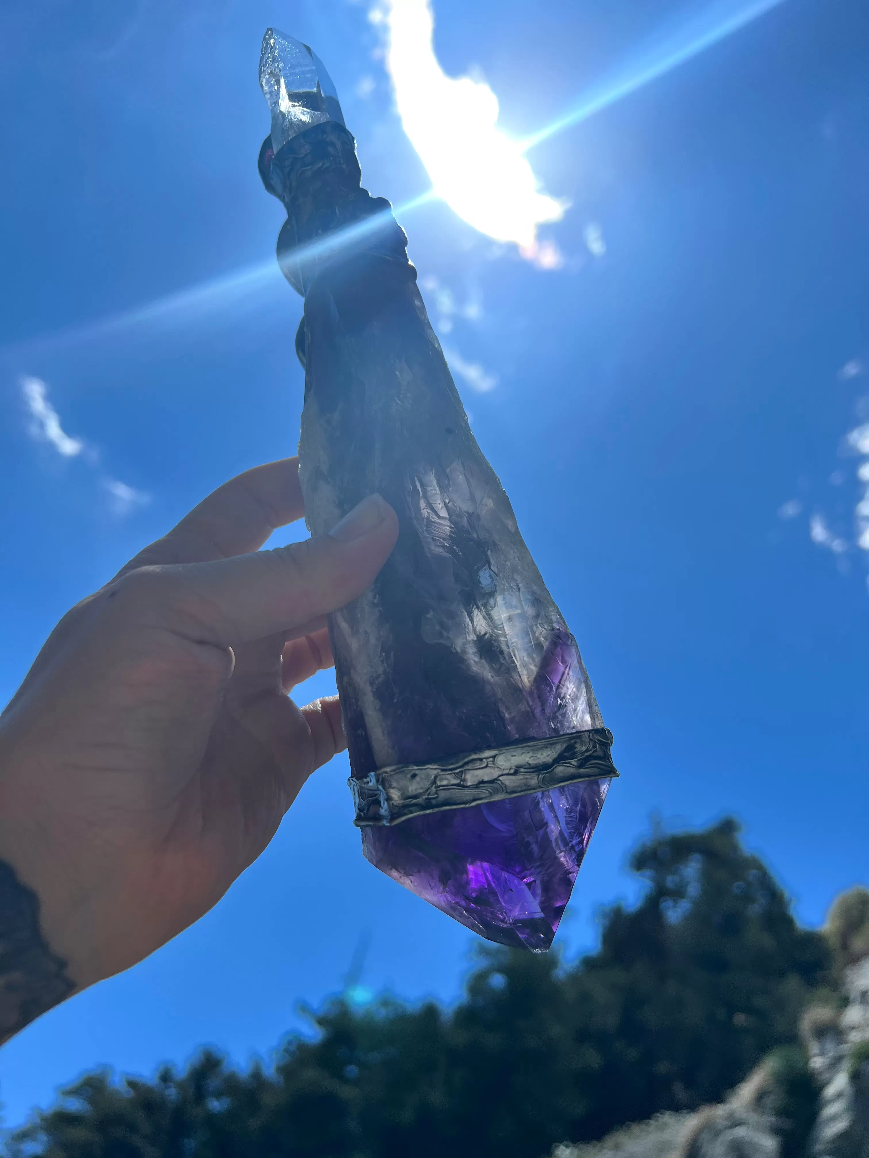 Amethyst Chakra Scepter Spiritual Tool