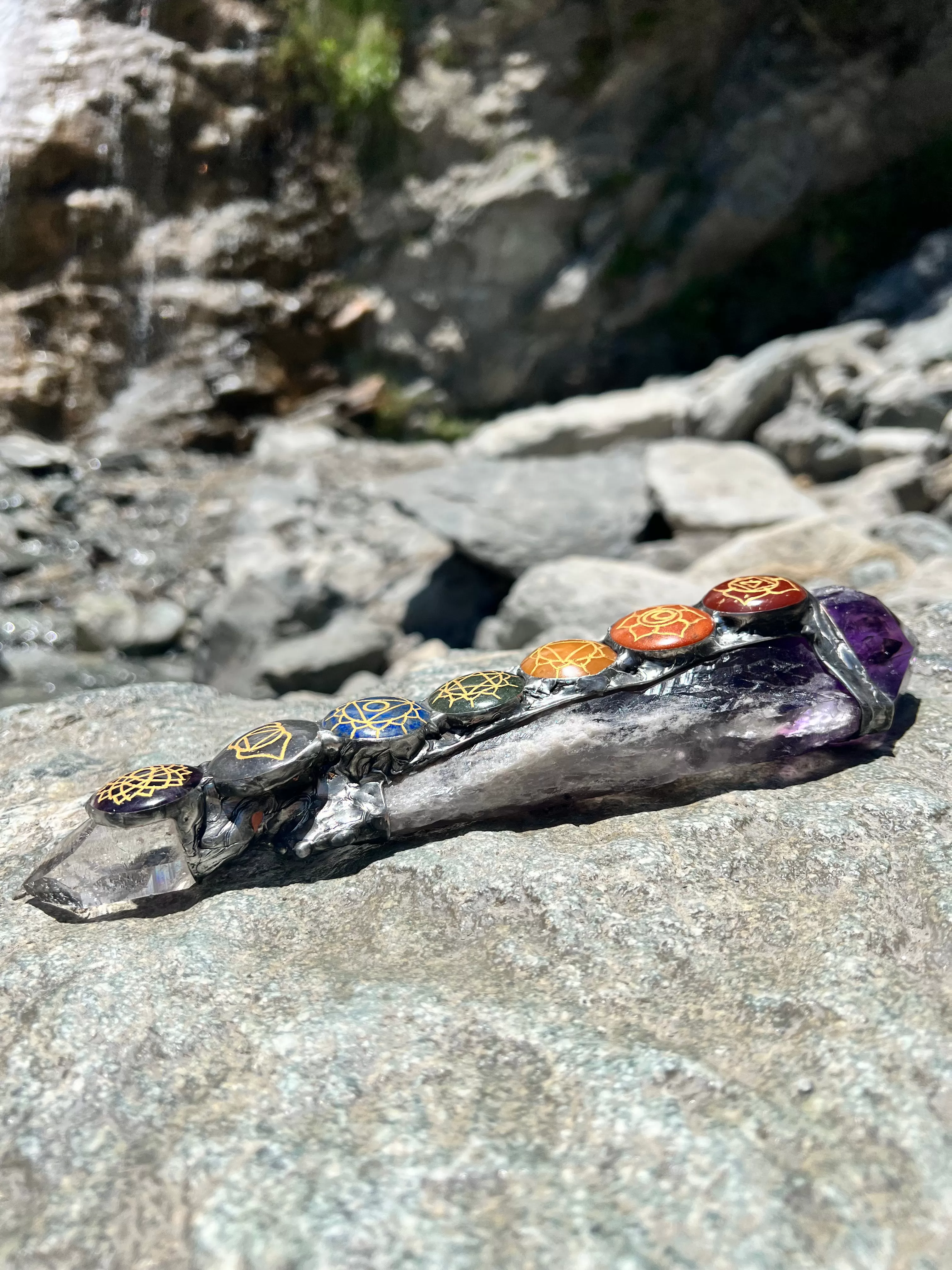 Amethyst Chakra Scepter Spiritual Tool