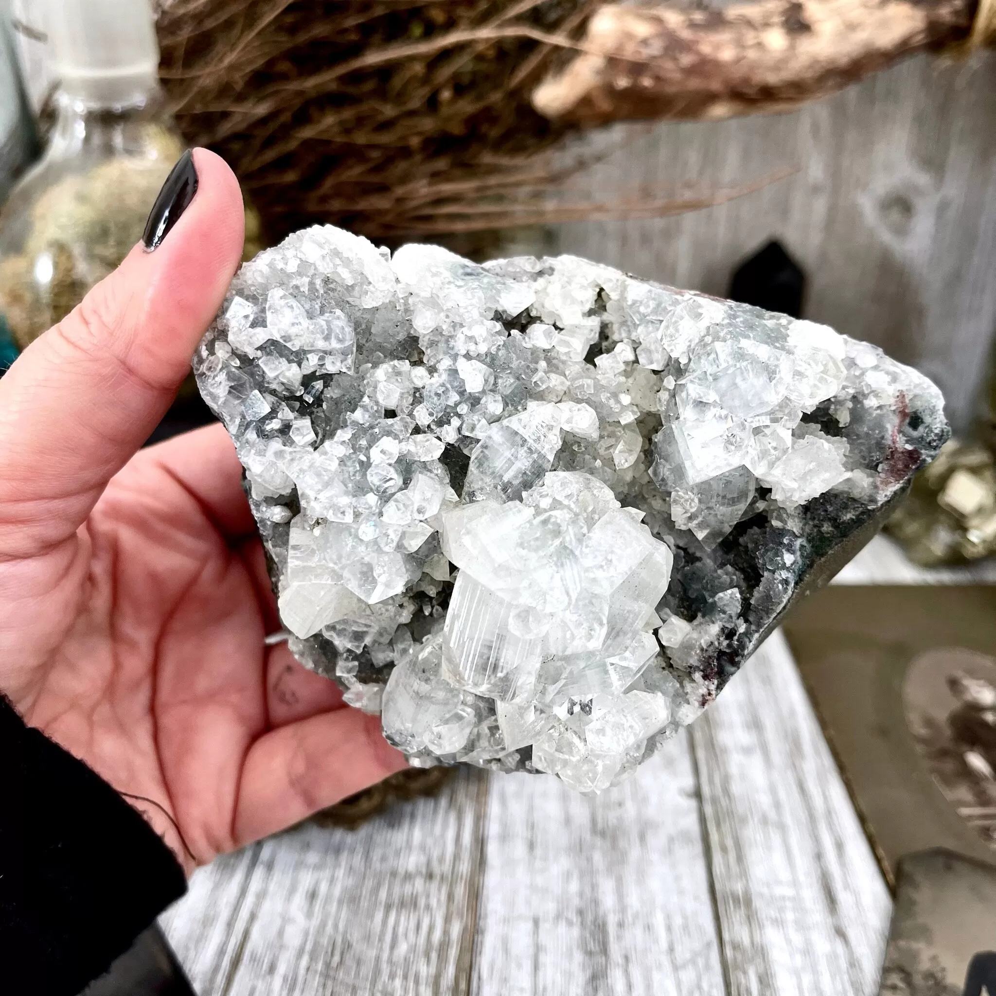 Apophyllite Crystal Cluster / FoxlarkCrystals