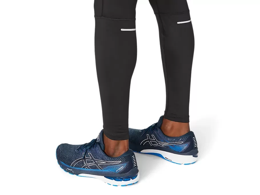 Asics tight-fitting sports trousers for running Icon Tight 2011B050 005 black-blue