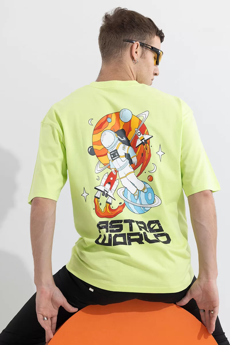 Astro World Green Oversized T-Shirt