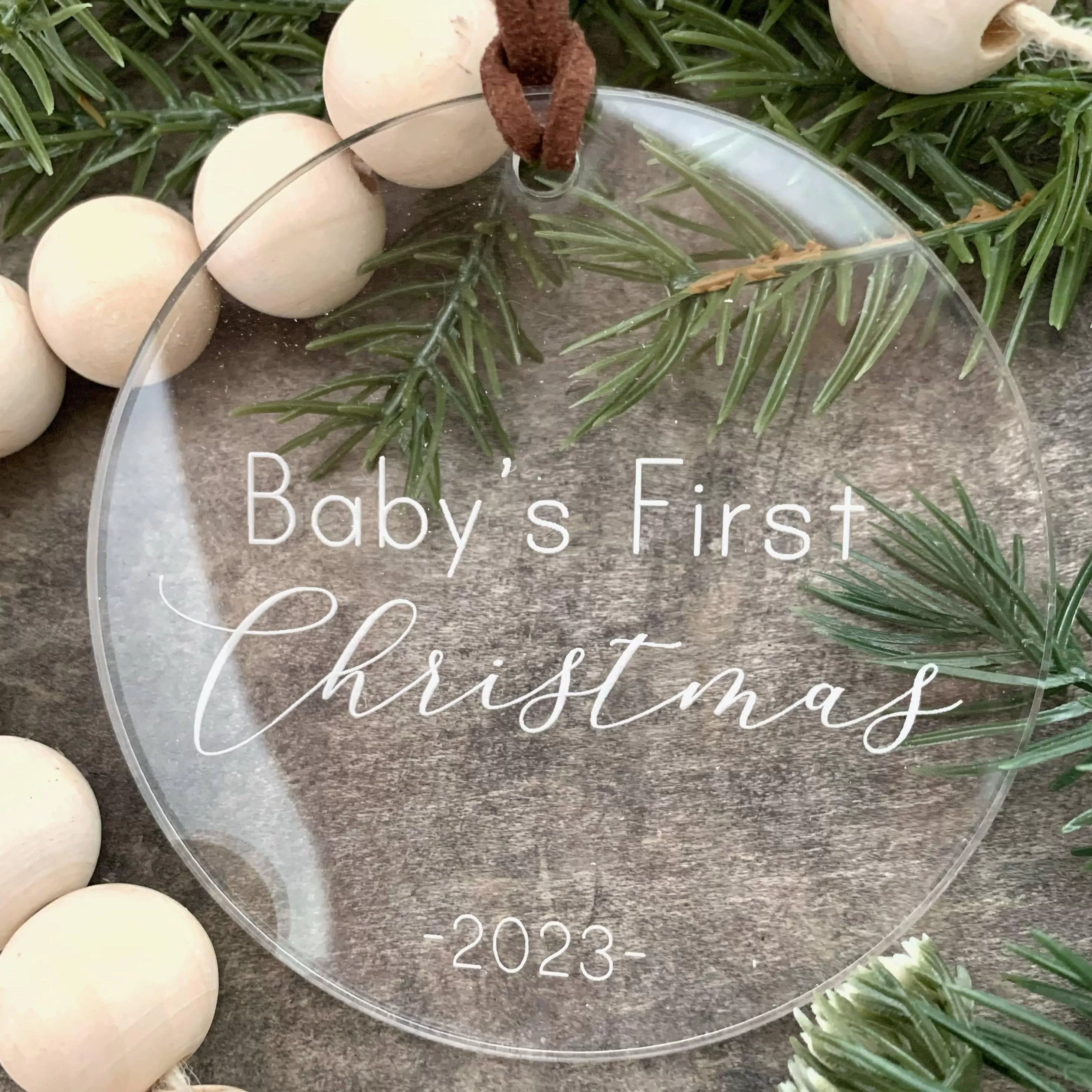 Baby's First Christmas | Acrylic Ornament (SALE)