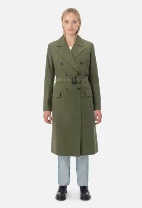 Belted Trench Coat / Olive