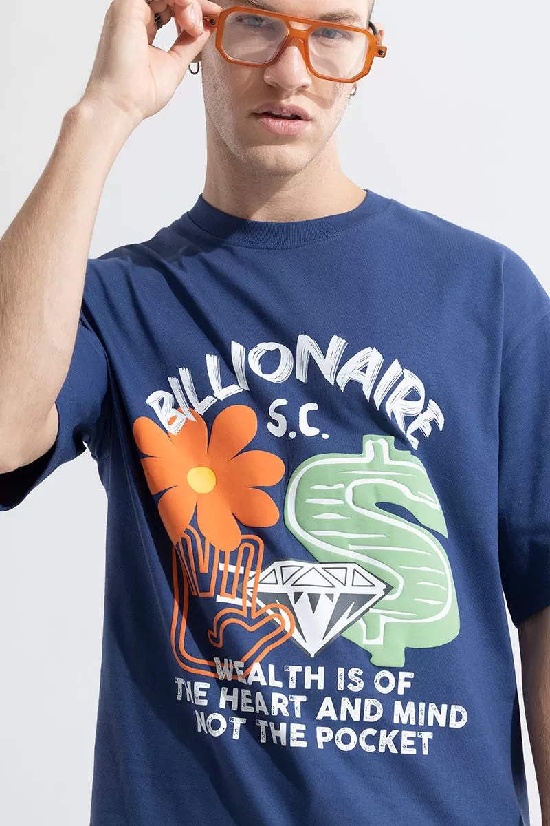 Billionaire Blue Oversized T-Shirt