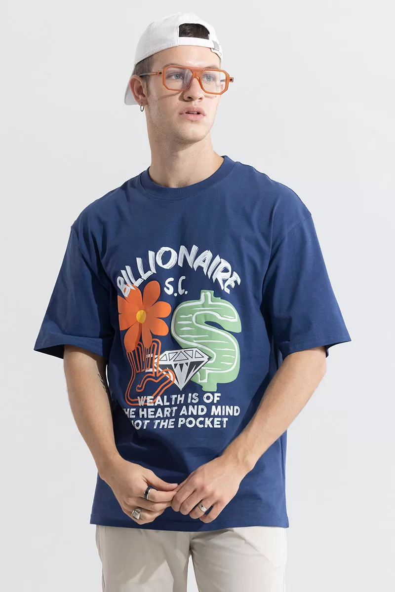 Billionaire Blue Oversized T-Shirt