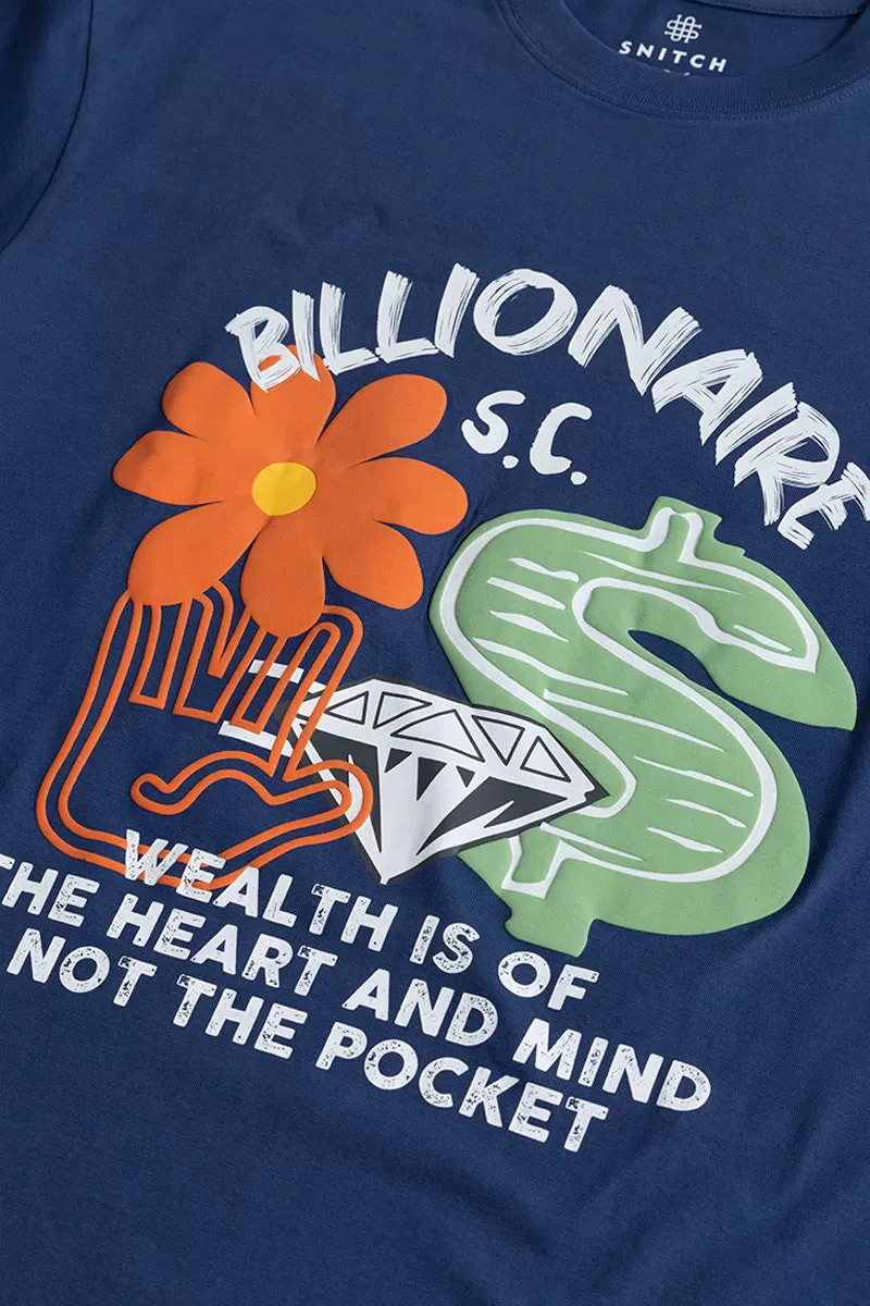 Billionaire Blue Oversized T-Shirt