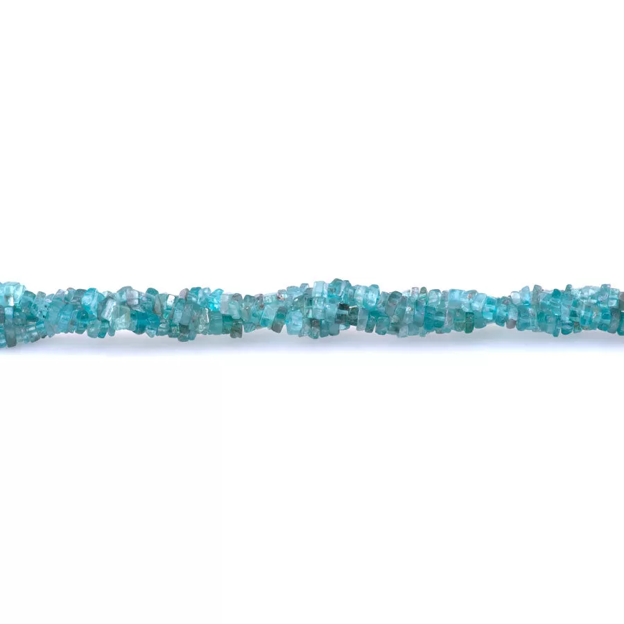 Blue Apatite 4mm Square - 15-16 Inch