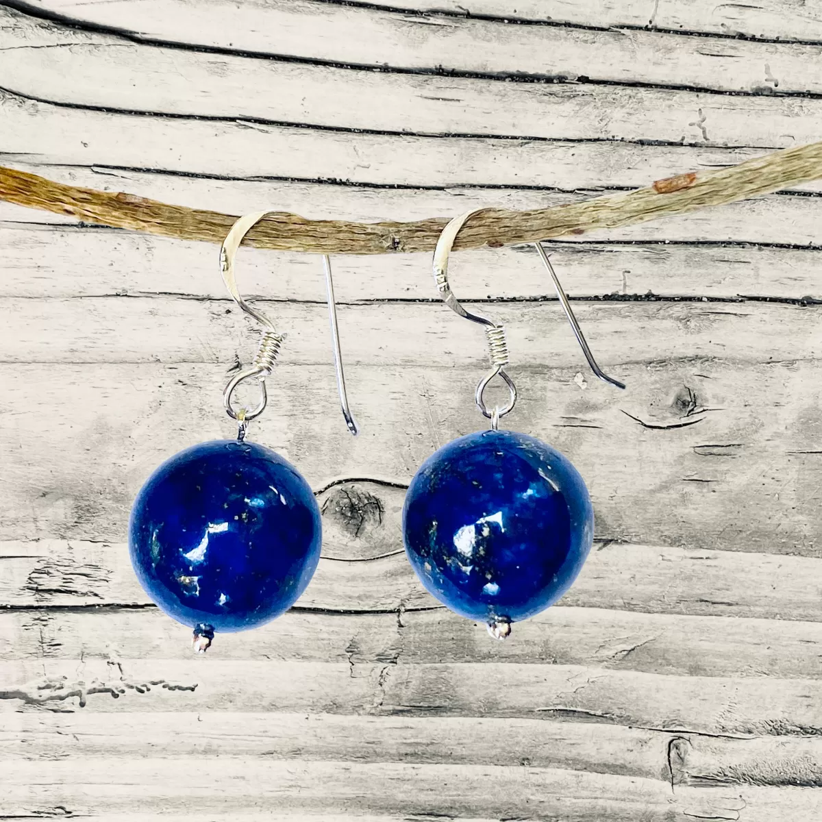 Blue Marble Ocean Blue Gratitude Earrings