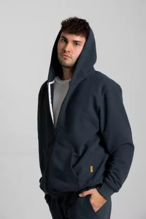 Bluza mska z kapturem HOODIE - granatowy