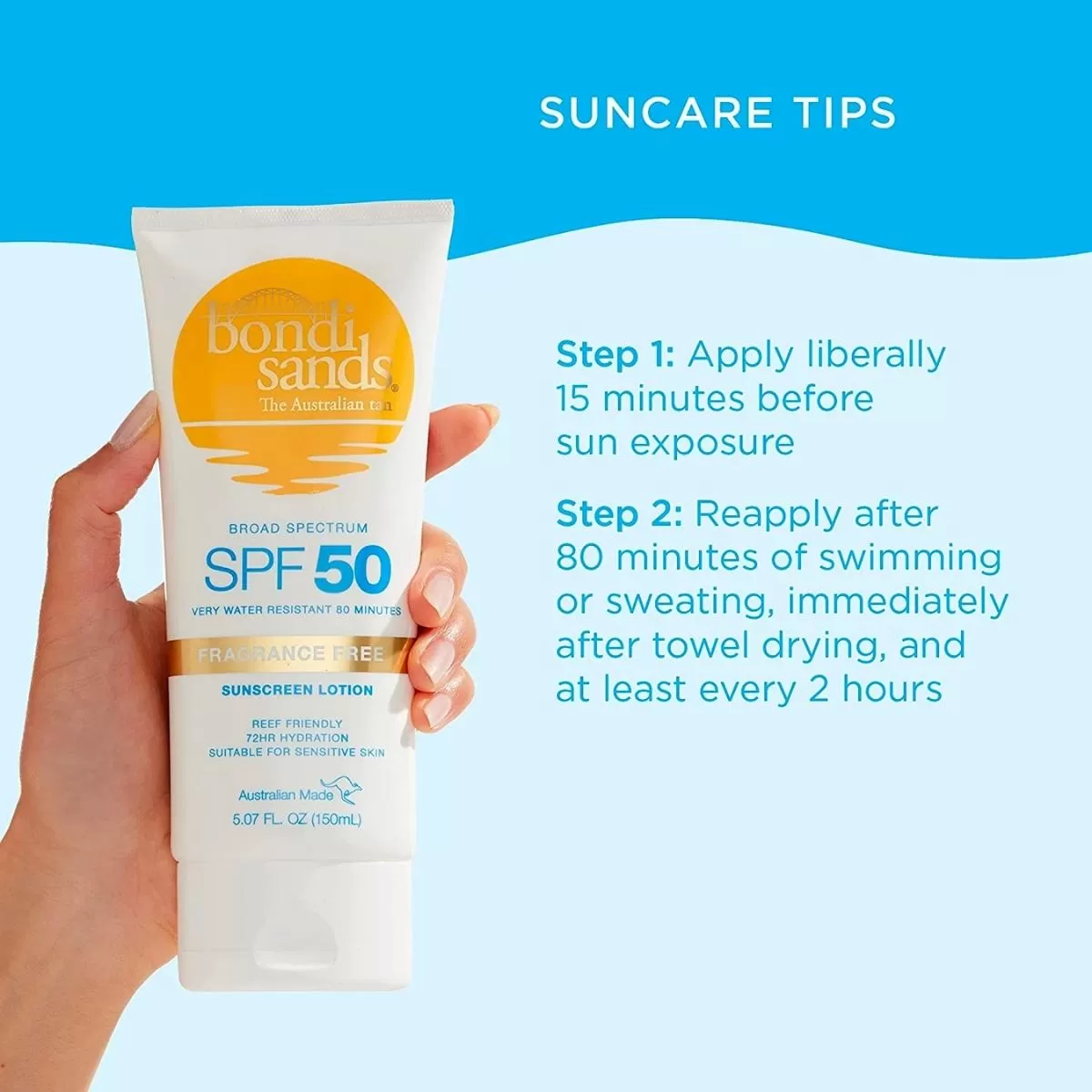 Bondi Sands | SPF50  Fragrance Free Sunscreen Lotion 150ml