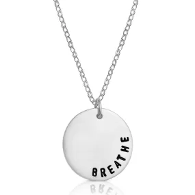 BREATHE Silver Necklace