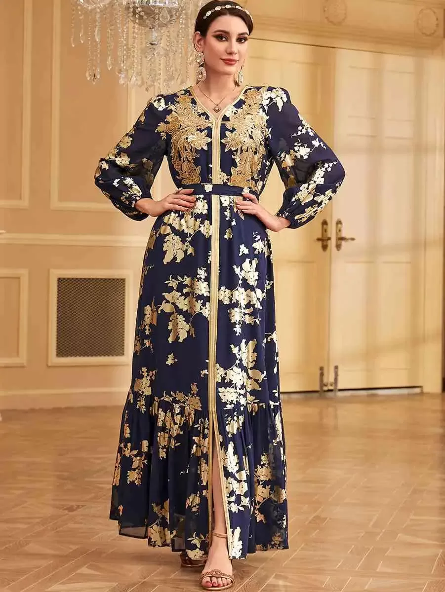 Bronzing Eid Moroccan Caftan Kaftan Dress