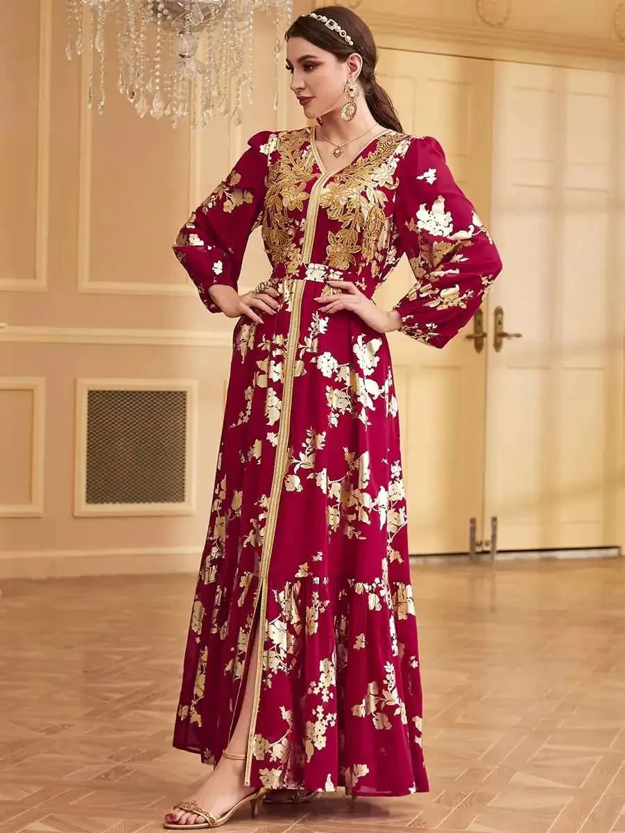 Bronzing Eid Moroccan Caftan Kaftan Dress