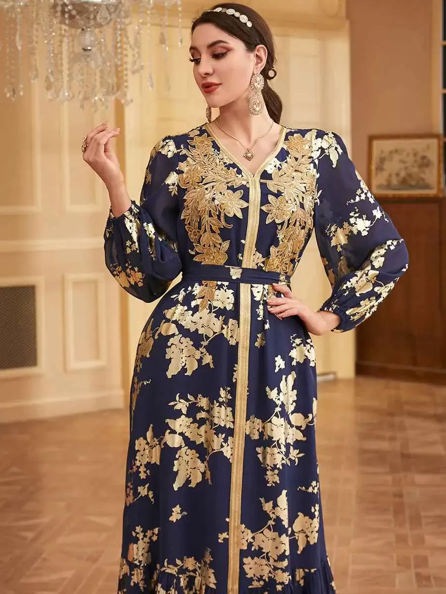 Bronzing Eid Moroccan Caftan Kaftan Dress