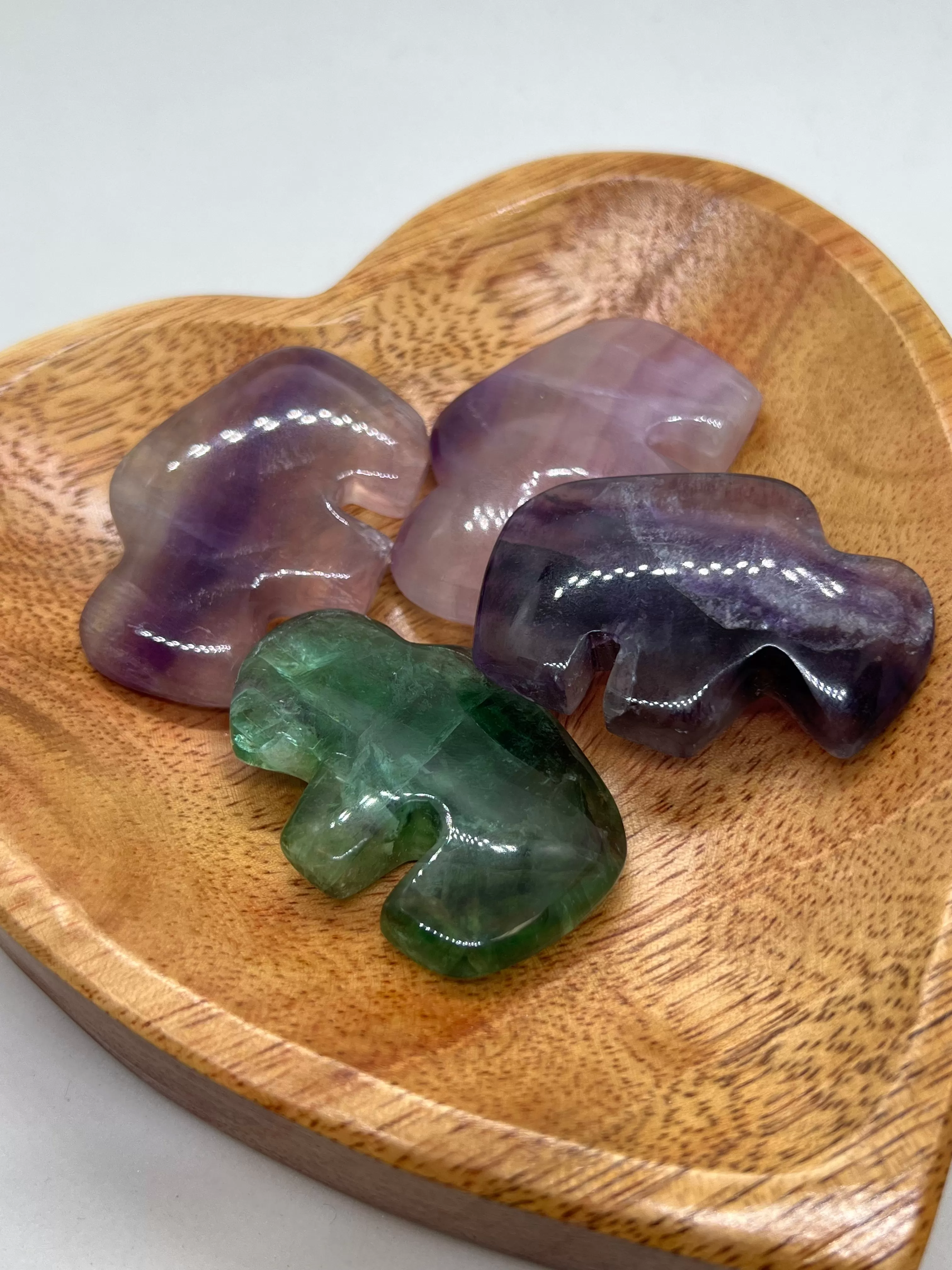 Carved Flourite Buffalo