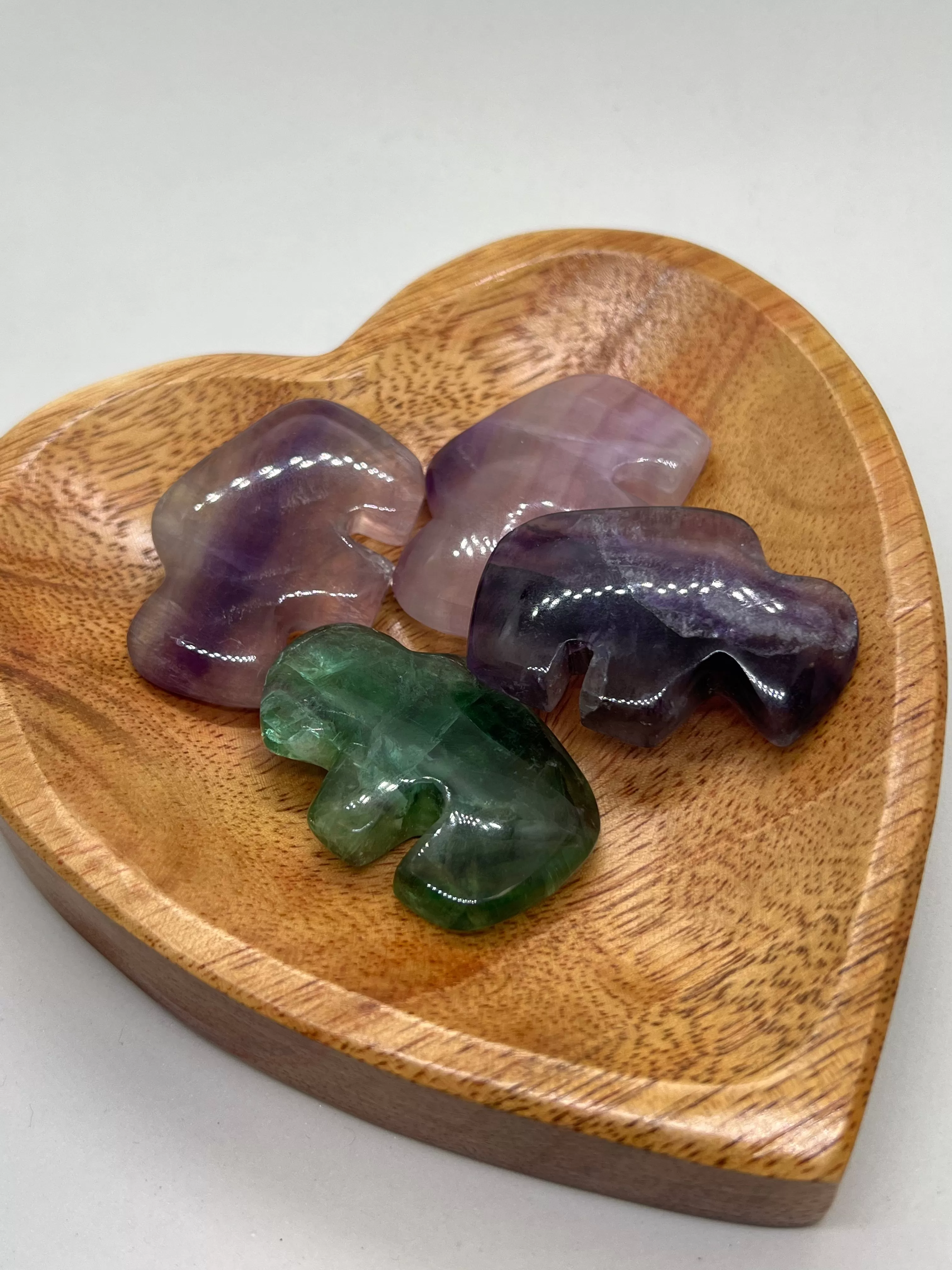 Carved Flourite Buffalo