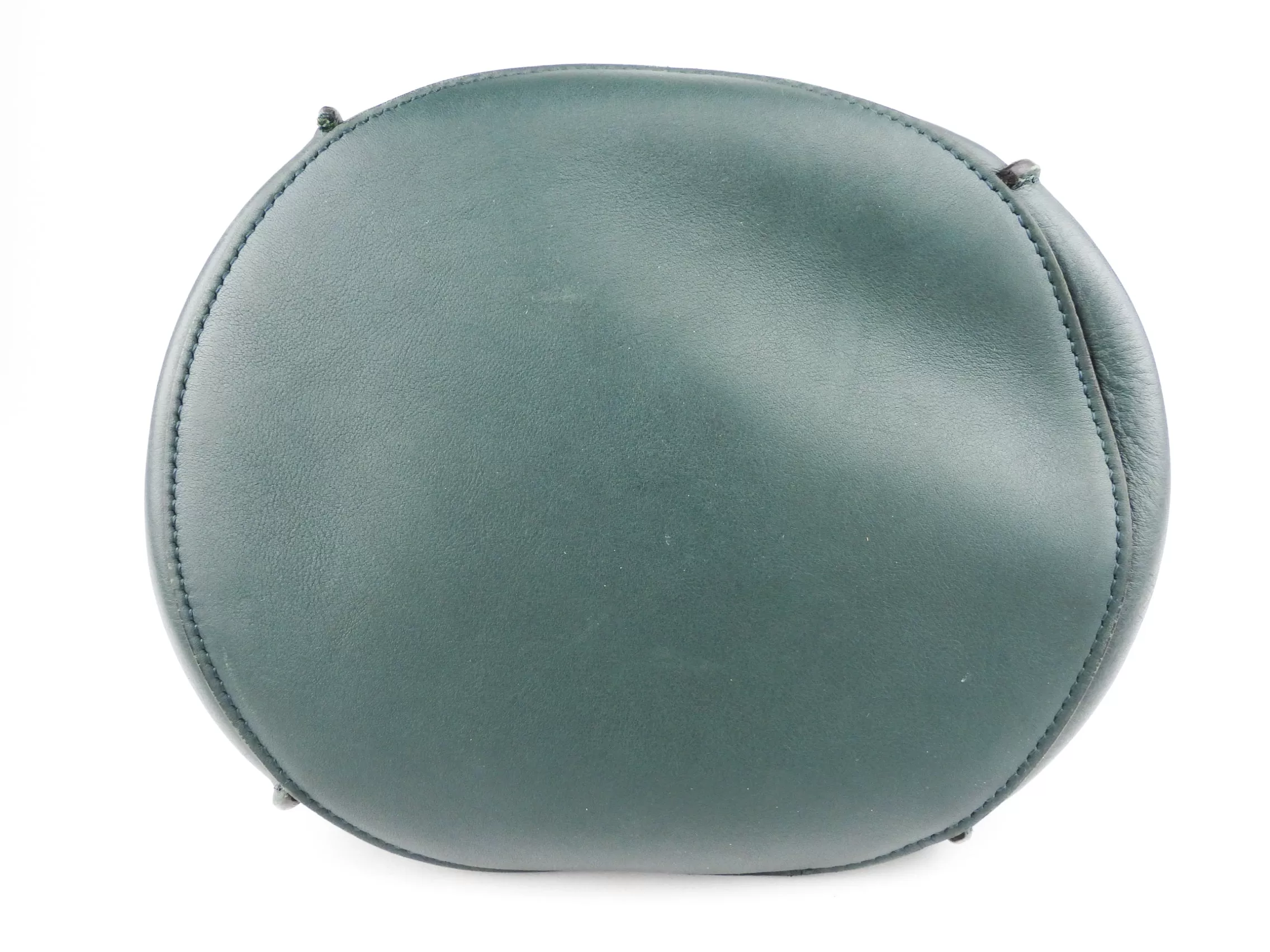 Celine Green Smooth Leather Belted Big Bag Nano Bucket Bag