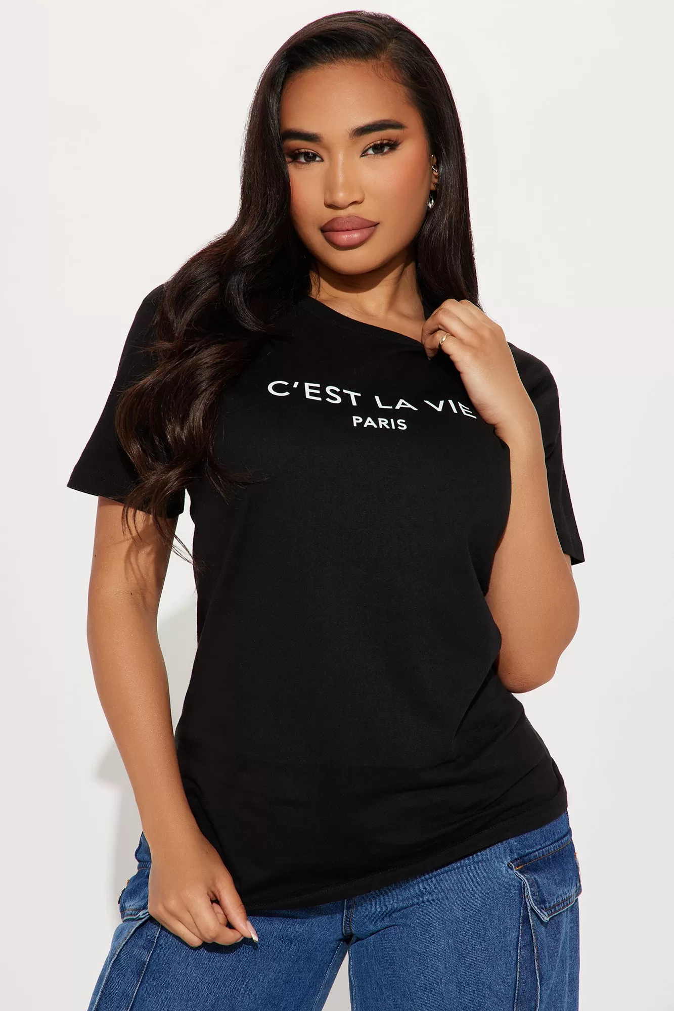 C'est La Vie Paris Tshirt - Black