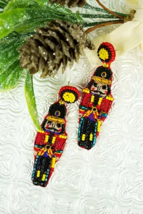 Christmas beaded earrings