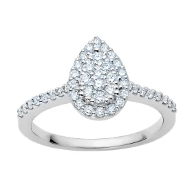 Cluster Diamond Pear Shape