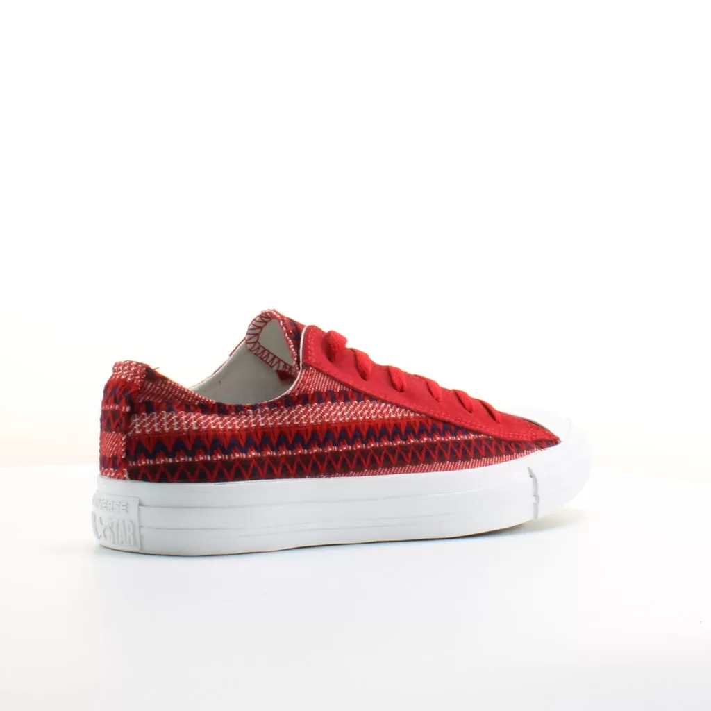 Converse CT All Star Blanket Ox Red Canvas Unisex Lace Up Trainers 139827F