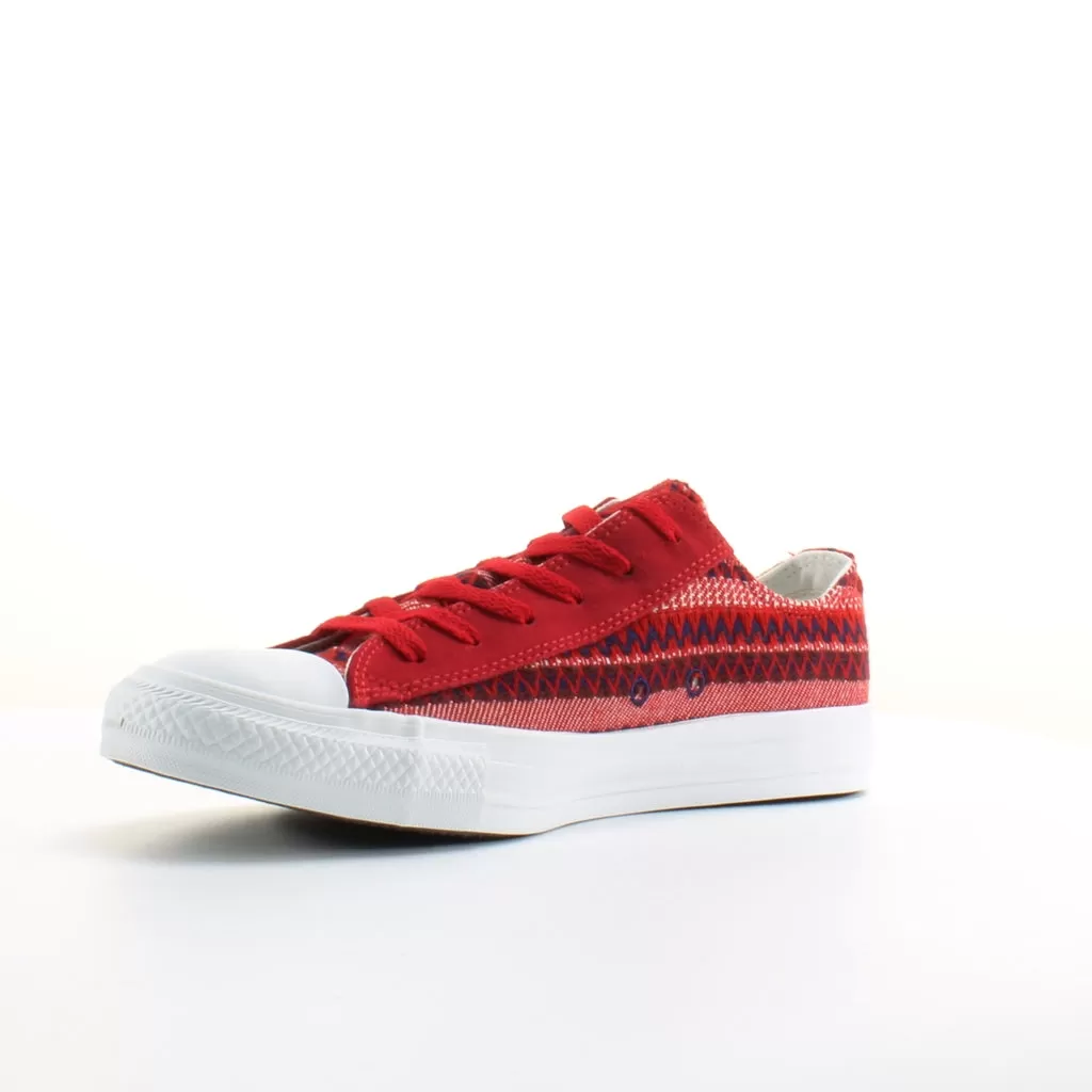 Converse CT All Star Blanket Ox Red Canvas Unisex Lace Up Trainers 139827F