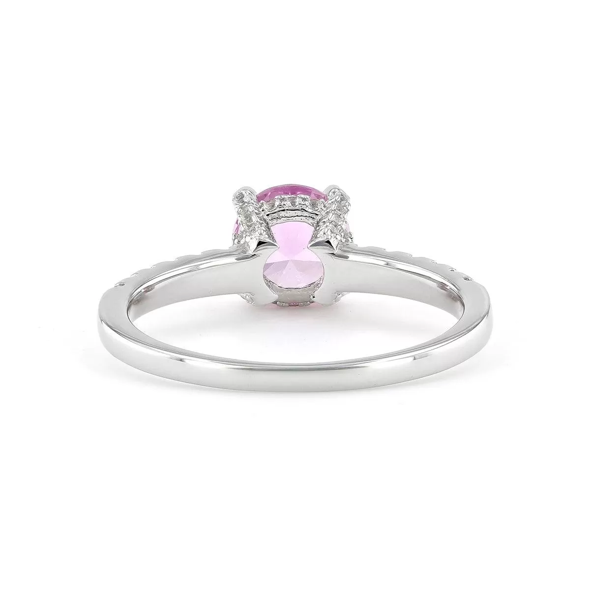 Created Pink Sapphire Ring