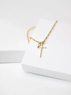 Cross and Mini Key Necklace