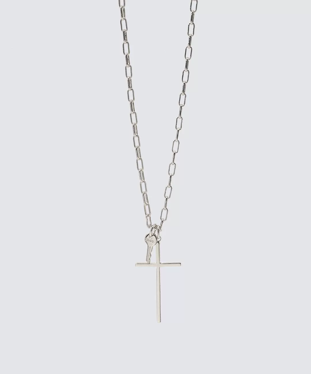 Cross and Mini Key Necklace